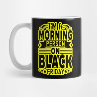 black friday, yellow and black friday Mug